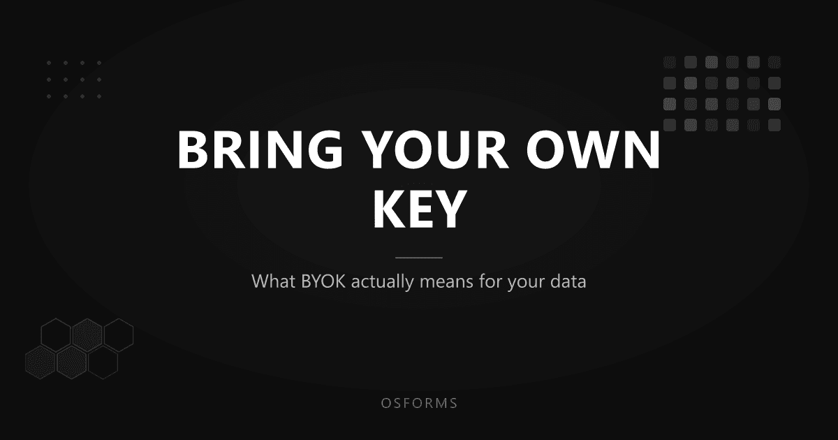 What Bring Your Own Key (BYOK) Actually Means
