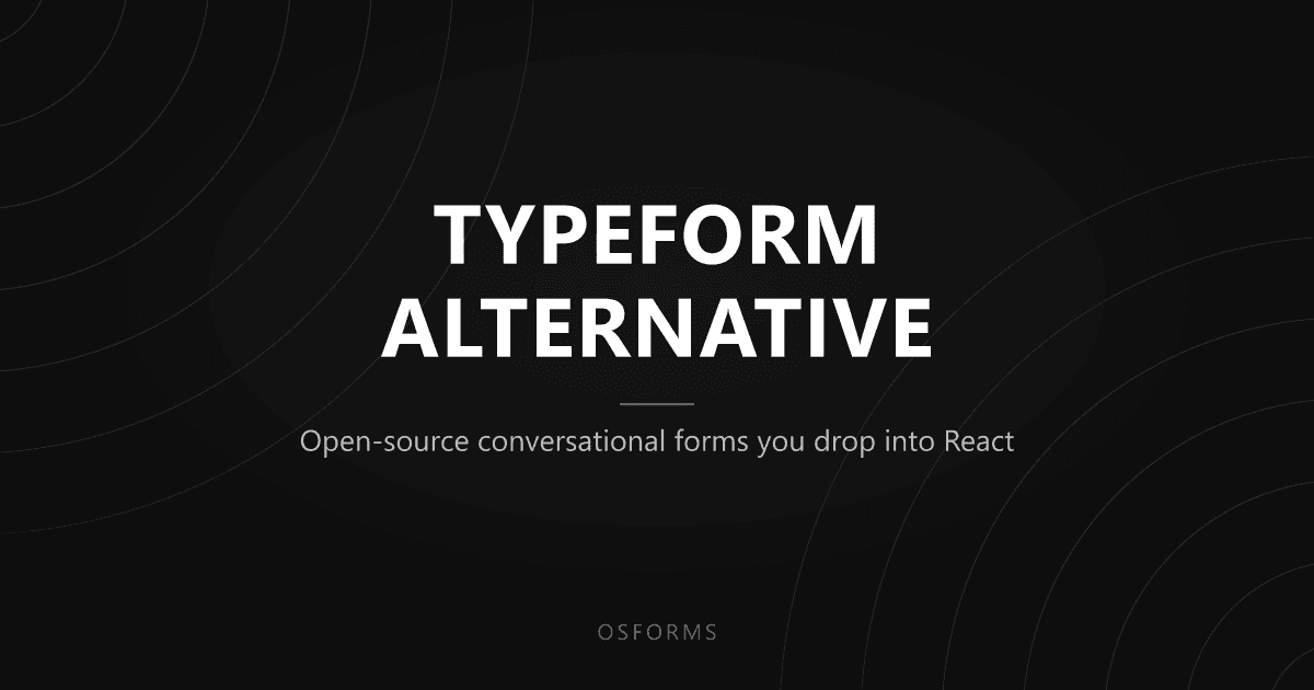The Best Open-Source Typeform Alternative